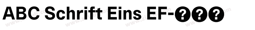 ABC Schrift Eins EF字体转换